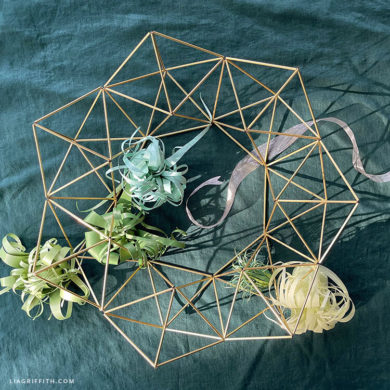 Brass himmeli wreath