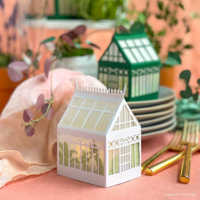 Paper cut greenhouse lanterns